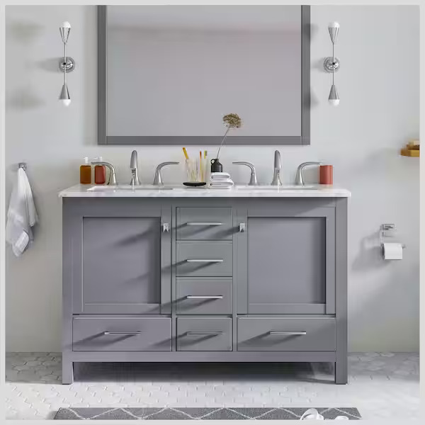 eviva bathroom vanities with tops evvn412 48gr ds 64 600