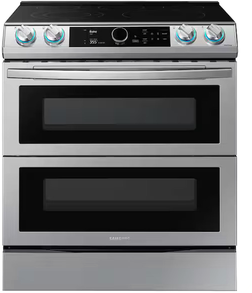 fingerprint resistant stainless steel samsung single oven electric ranges ne63t8751ss 64